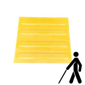 Тактильна плитка поліуретанова "Полоса" 300х300х3