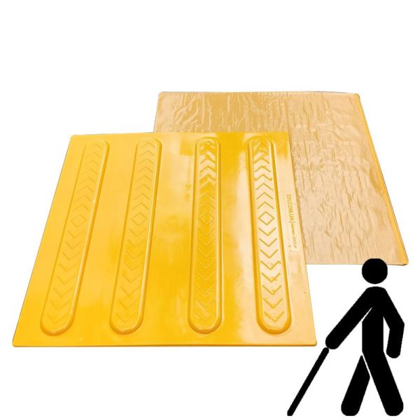 Поліуретанова самоклеюча тактильна плитка "Полоса" 300х300х3