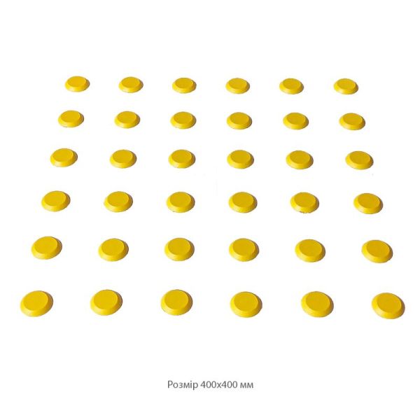 Тактильний індикатор гнучкий самоклеючий Ø33 мм "Конус" чорний