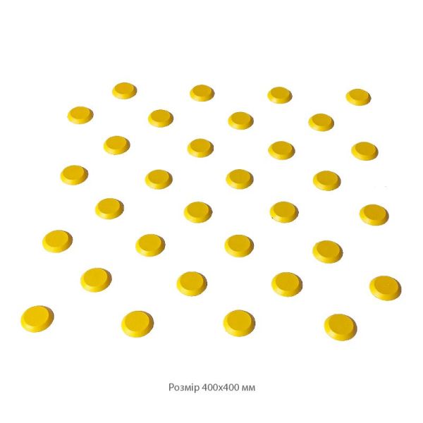 Тактильний індикатор гнучкий самоклеючий Ø33 мм "Конус" чорний