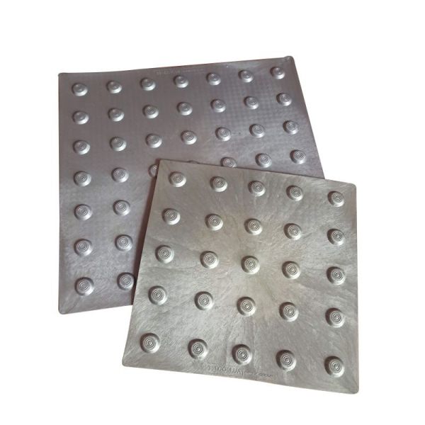 Тактильна плитка поліуретанова "Конус" 400х400х3 (сіра)