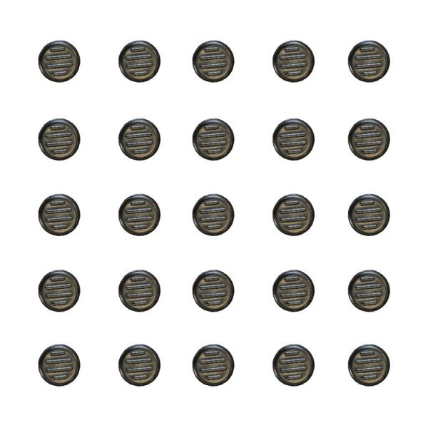 Тактильний індикатор "Конус" самоклеючий Ø25 мм (чорний)