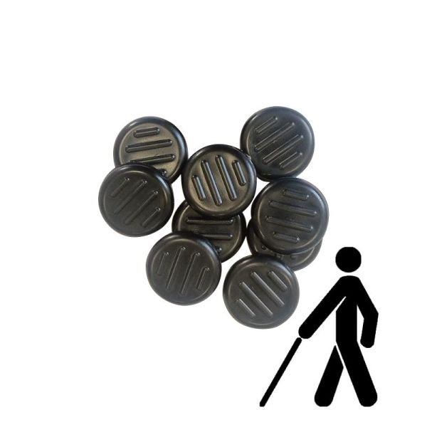 Тактильний індикатор "Конус" самоклеючий Ø25 мм (чорний)