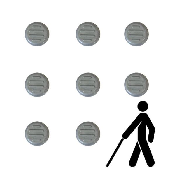 Тактильний індикатор "Конус" самоклеючий Ø25 мм (сірий)