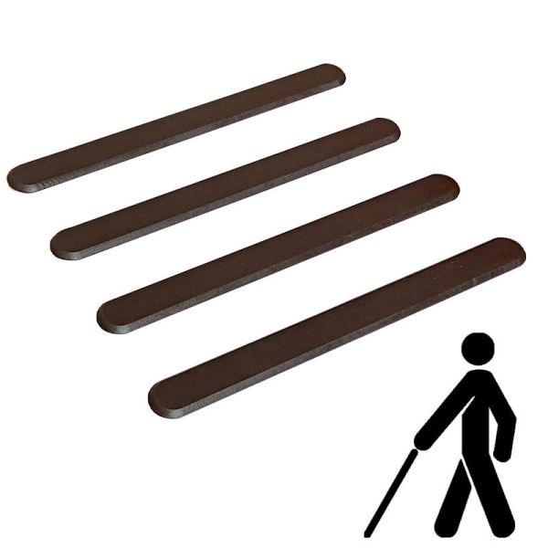 Тактильний індикатор гнучкий самоклеючий "Смуга" (чорний) 315 мм