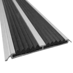 Поріжок з подвійною гумовою вставкою 1,0 м алюмінієвий