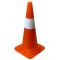 Конус дорожній автомобільний Н-60 см з 1 білою смужкою – для безпеки та організації руху