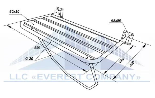 Сидіння для душової кабіни 450