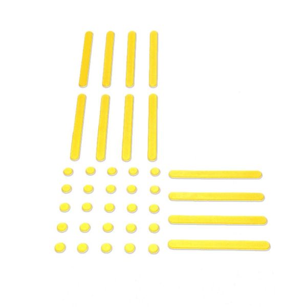 Тактильний індикатор гнучкий самоклеючий "Смуга" 315 мм