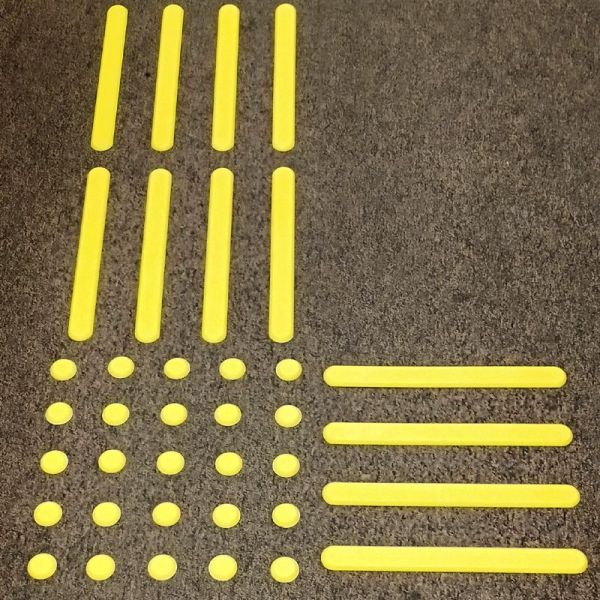 Тактильний індикатор гнучкий самоклеючий "Смуга" 315 мм