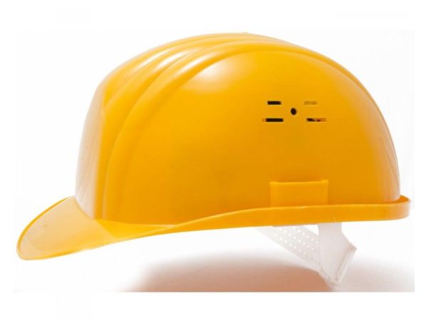 Будівельний шолом (жовтий) | Захисна каска для будівельників | Купити в Україні