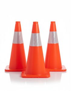 Сигнальний гнучкий конус 500 мм | Дорожній конус для безпеки та організації руху