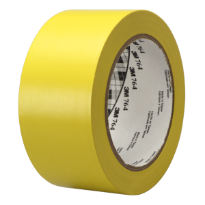 Жовта вінілова одностороння стрічка 3M | Сигнальна розмітка для стін та обладнання