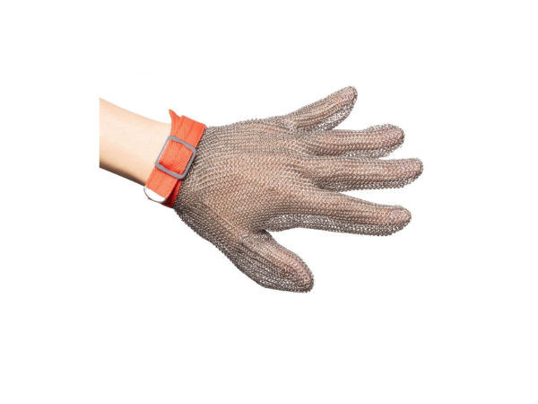 Рукавичка з нержавіючої сталі з гумовим тримачем