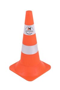 Конус дорожній сигнальний Н-60см 2 світловідбиваючі смужки КД007-60 MasteRoad
