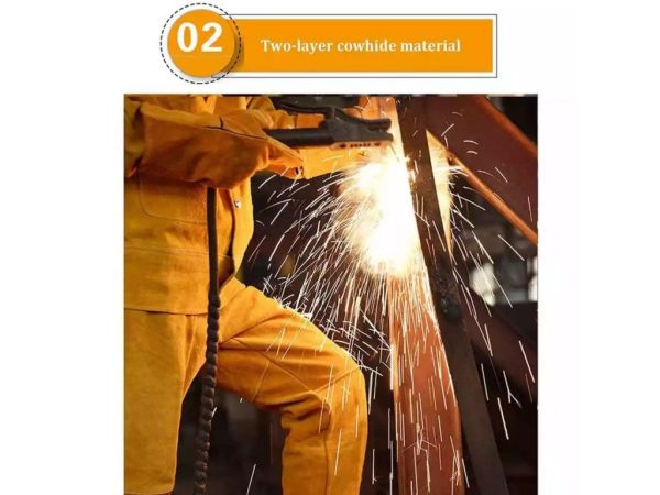 Костюм зварювальника – замша (XL, XXL, XXXL) | Вогнестійкий зварювальний одяг для захисту