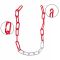 Ланцюг пластиковий (біло-червоний)