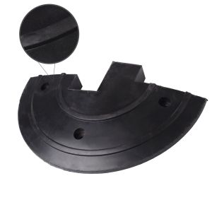 Лежачий поліцейський полімерний ЛПП470 чорний - бічна секція