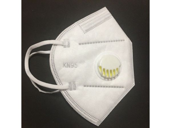 Маска респіратора N95/KN 95 багаторазове використання з клапаном фільтра видиху (білого кольору)