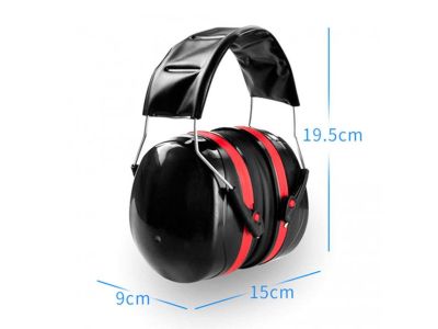 Навушники шумозахищені 32 дБ червона посилена м'яка пов'язка