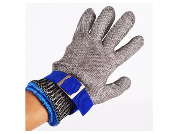 Рукавичка із металевої сітки (розмір XL). Рукавичка з нержавіючої сталі.