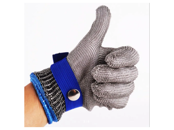 Рукавичка із металевої сітки (розмір XL). Рукавичка з нержавіючої сталі.