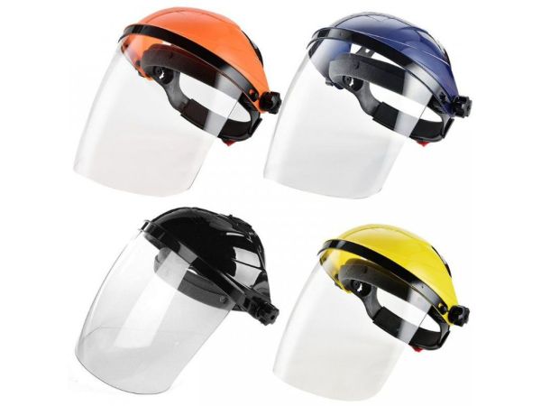 Протиударна захисна маска (прозора) на всьому обличчі ВИГЛЯДАЄ