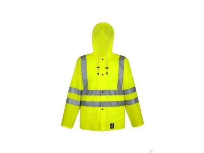 Сигнальна водонепроникна куртка з капюшоном | Купити в Україні