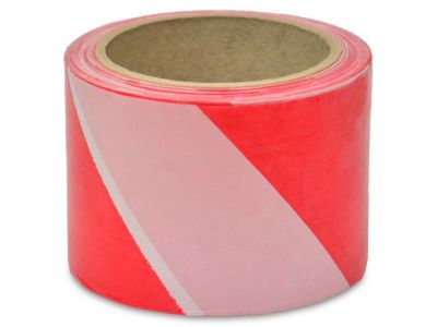 Сигнальна стрічка 70 мм x 200 м – Світловідбиваюча та міцна червоно-біла