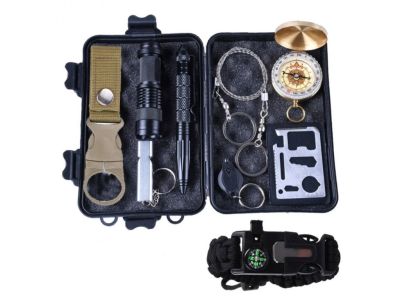 Набір для виживання кемпінгу туристичний 12 в1