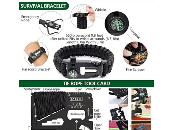 Набор для виживання з аптечкою 57в1