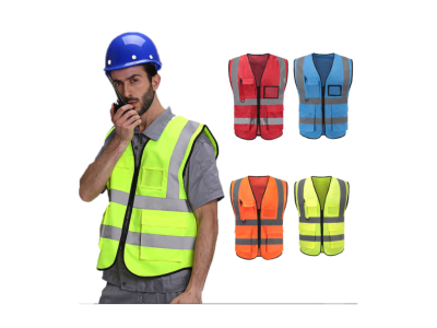 Світловідбиваючий сигнальний жилет з лимонними кишенями (вага 160 г) | Купити в Україні