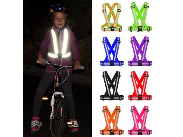 Світловідбиваючий ремінь безпеки високої видимості (чорний) | Купити в Україні