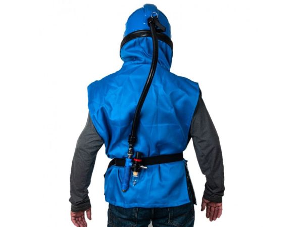 Шлем пескоструйный HY-02A и HY-02B,с регулятором температуры , система охлаждения бленды ID