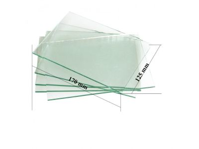 Защитное стекло для пескоструйного шлем,маска 170/125 толщина 3,5мм