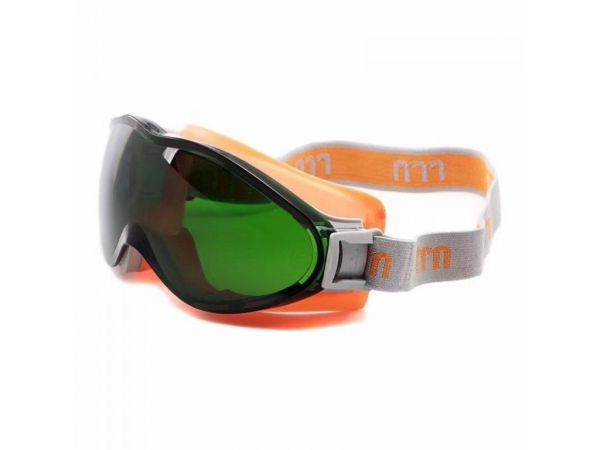 Захисні окуляри ROCA LABOR (об'єктив, що не потіє, скло ПК, проти подряпин) об'єктив зелений