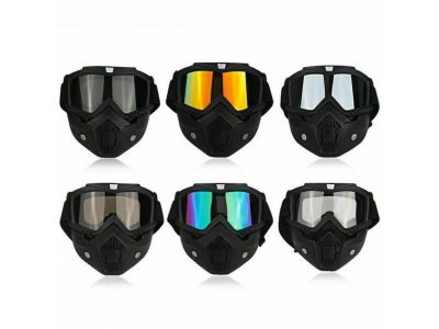 Захисні окуляри унисекс, вітрозахисні, з фільтром для рота