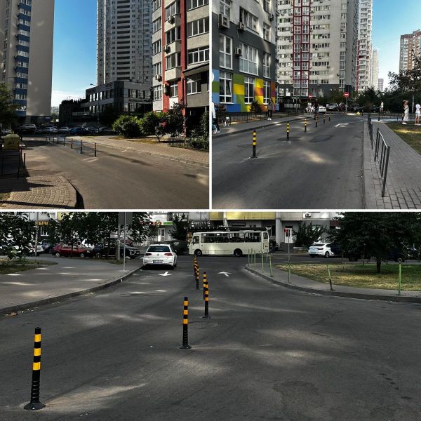 Стовпчик паркувальний гумовий  Н=750мм, MasteRoad